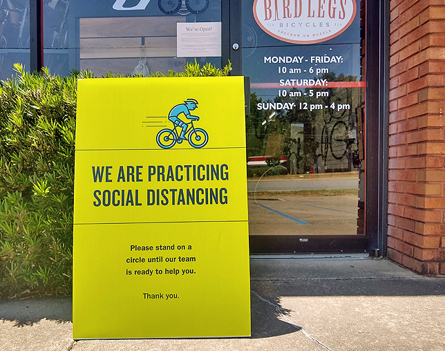 Social Distancing at Bird Legs